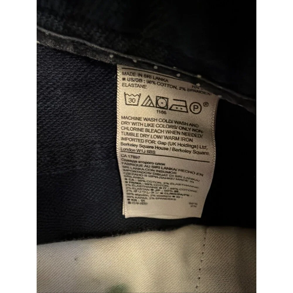 Banana Republic Pants Mens 34x34 Navy Blue Aiden Slim Fit Rapid Movement Chino